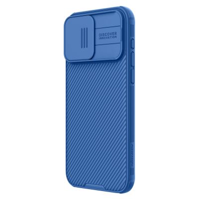 2. Nillkin CamShield Pro magnetische Hülle für iPhone 15 Pro Max mit Kameraschutz – Blau