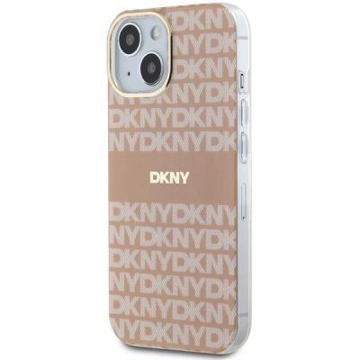 2. DKNY IML Mono & Stripe MagSafe-Hülle für iPhone 15 / 14 / 13 – Rosa