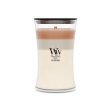 Große CAFÉ MACCHIATO WOODWICK Kerze