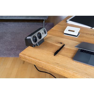 6. Brennenstuhl Estilo Doppelsteckdosenleiste mit Überspannungsschutz, 1x USB-C, 9x Steckdosen
