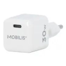 Mobilis 001383 Universelles Ladegerät für Mobilgeräte, Weiß, AC-Schnellladung, intern