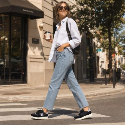8. Schwarze Plateau-Sneaker Kobbo 100103