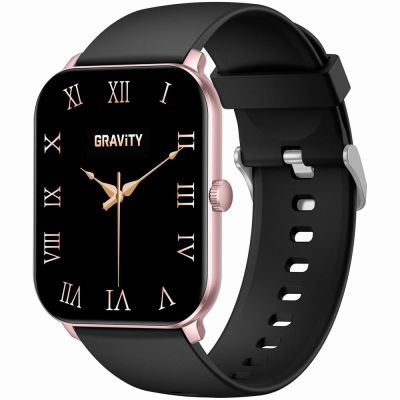 6. Smartwatch Gravity Roségold Schwarz GT36-3