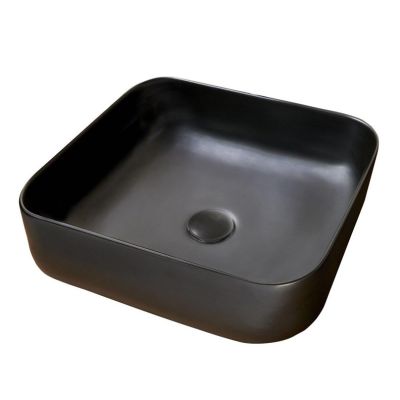 Waschbecken Catania 385x385x140 Matt Schwarz