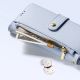 7. Dux Ducis Lawa iPhone 16 Pro Lederhülle mit abnehmbarer magnetischer Brieftasche - Blau