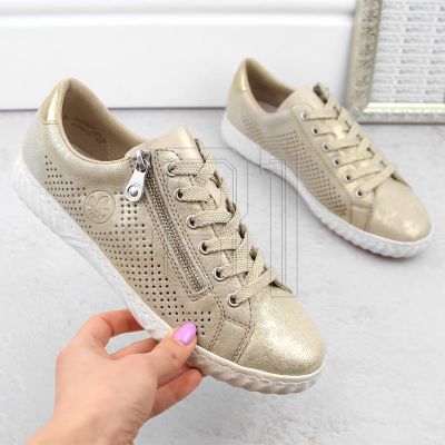 2. Rieker W RKR694 bequeme Lederschuhe, beige