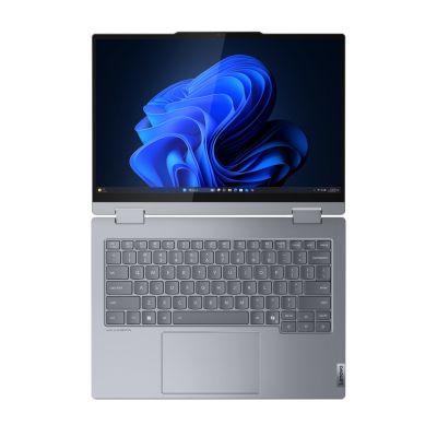 9. Lenovo ThinkBook 14 G5 2-in-1 Ultra 7 255U, 14 Zoll WUXGA Touch IPS-Display (300 Nits, glänzend), 16 GB DDR5-5600 SSD, Intel-Grafikkarte, 1080p-Kamera, 60 Wh-Akku, Windows 11 Pro, Luna Gray, 3 Jahre Vor-Ort-Service