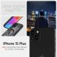 9. Spigen Ultra Hybrid Mag Case mit MagSafe für iPhone 15 Plus – Dunkelgrau (Zero One Pattern)