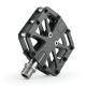 2. Rockbros C525 Carbonfaser-Plattform-Fahrradpedale – Schwarz