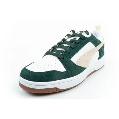 3. Puma Rebound v6 Herren-Sportschuhe, modisch und bequem, weiß/grün