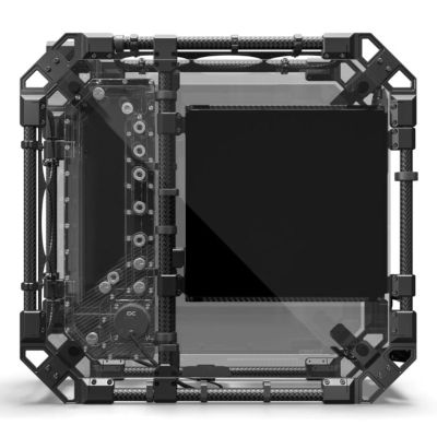 3. Alphacool Apex Pro Skeleton Full Tower Gehäuse Schwarz, Carbon
