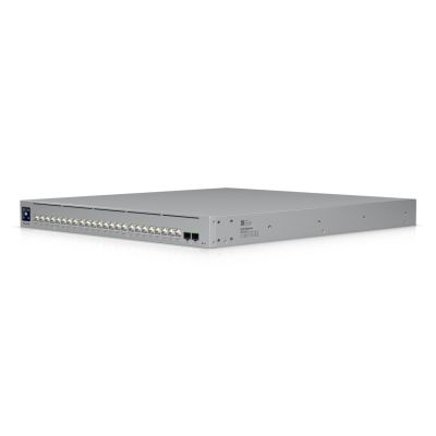7. Ubiquiti UniFi ECS-24-POE Netzwerk-Switch, Managed L2/L3, 10G Ethernet (100/1000/10000), PoE-Unterstützung, 1 HE, Grau