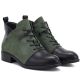 4. Damen-Wildlederstiefel, gefüttert, grün, M.Daszyński MR2458