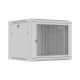 21. LANBERG Wandregalschrank 19" 9U 600x600 GRAU PERFORATIONSTÜREN (Flachverpackung)