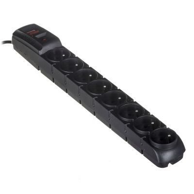 3. HSK DATA ACARS8PRO Steckdosenleiste (8 x UTE; 6500 A; 3 m; Farbe Schwarz)