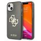 Guess, GUHCP13SPCUGL4GBK iPhone 13 mini 5,4" schwarz/schwarzes Hartschalenetui Glitzer 4G großes Logo