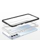 4. Klare 3in1 Hülle für Samsung Galaxy S23 Silikonhülle mit Rahmen schwarz