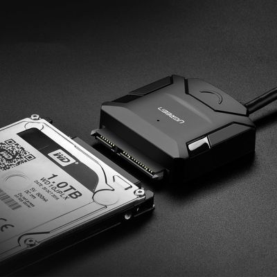 4. Ugreen 2,5'' / 3,5'' Festplattenadapterkabel (USB-A 3.0 - SATA) schwarz (CR108)