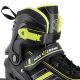 7. NILS EXTREME NH18191 2IN1 ROLLERSCHUHE SCHWARZ-LIMETTE GRÖSSE L (39-43) MIT AUSTAUSCHBAREM HOCKEYBLATT