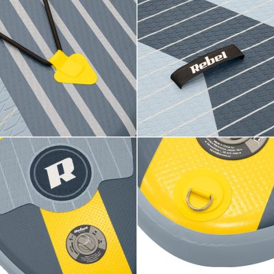 10. SUP-Board REBEL ACTIVE aufblasbar 244x76x10, Set