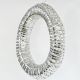 3. Dekorativer Kranzreifen, 30 LEDs, 40 cm, silber
