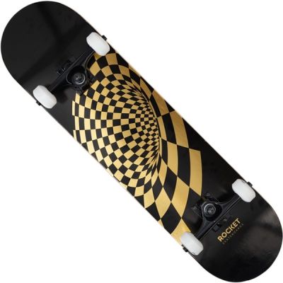 2. Rocket Vortex Foil Gold 8" Skateboard RKT-COM-1553
