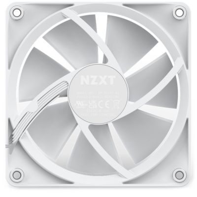 6. NZXT F120 RGB Dreierpack Computergehäuselüfter 12cm Weiß 3 Stück.