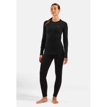 ODLO Merino 160 BL Top Crew Neck Damen T-Shirt L/S Gr. M Schwarz