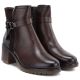 10. Gefütterte Damen-Ankle-Boots mit Blockabsatz, braun, Potocki SZ12873