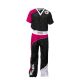 TOP TEN "BOW" Kickbox-Outfit schwarz und pink XL (190 cm)
