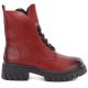 2. Damen-Stiefeletten mit Blockabsatz und Plateau in Rot Jezzi MR2502-9