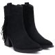 4. Gefütterte Damen-Cowboystiefel mit Fransen, schwarz, M.Daszyński MR2520-1