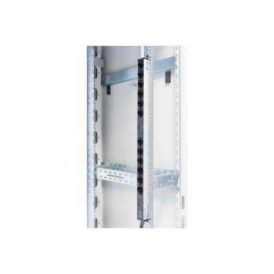 2. Vertikale PDU-Steckdosenleiste, 12x Schuko-Steckdosen, 2x (2m, Unischuko-Stecker, 16A, Überlastschutz)