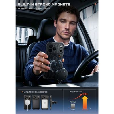 6. Supcase UB Aero MagSafe Aramid-Hülle für iPhone 18 Pro Max / 17 Pro Max – Schwarz