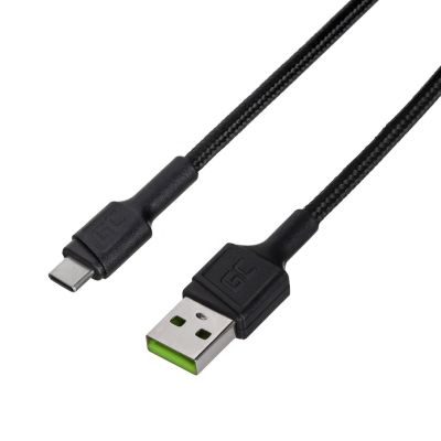 GREEN CELL KABGC25 GC POWERSTREAM KABEL USB-A - USB-C 30CM, SCHNELLLADUNG ULTRA CHARGE, QC 3.0