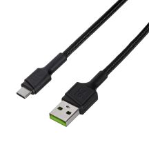 GREEN CELL KABGC25 GC POWERSTREAM KABEL USB-A - USB-C 30CM, SCHNELLLADUNG ULTRA CHARGE, QC 3.0