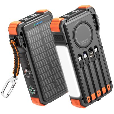 Extralink EX.96921 20000mAh 45W Solar-Powerbank mit Induktionslampe und Taschenlampe