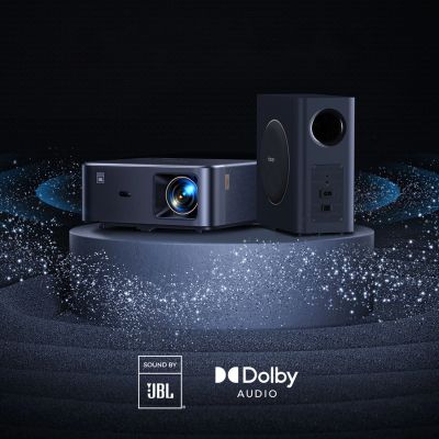 8. Yaber K2s Pro LCD FullHD 1080p Multimedia-Projektor mit JBL-Lautsprechern und Subwoofer - Schwarz