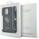 7. Guess 4G Big Logo Cord Stap Crossbody Case für iPhone 16 Pro Max Schwarz
