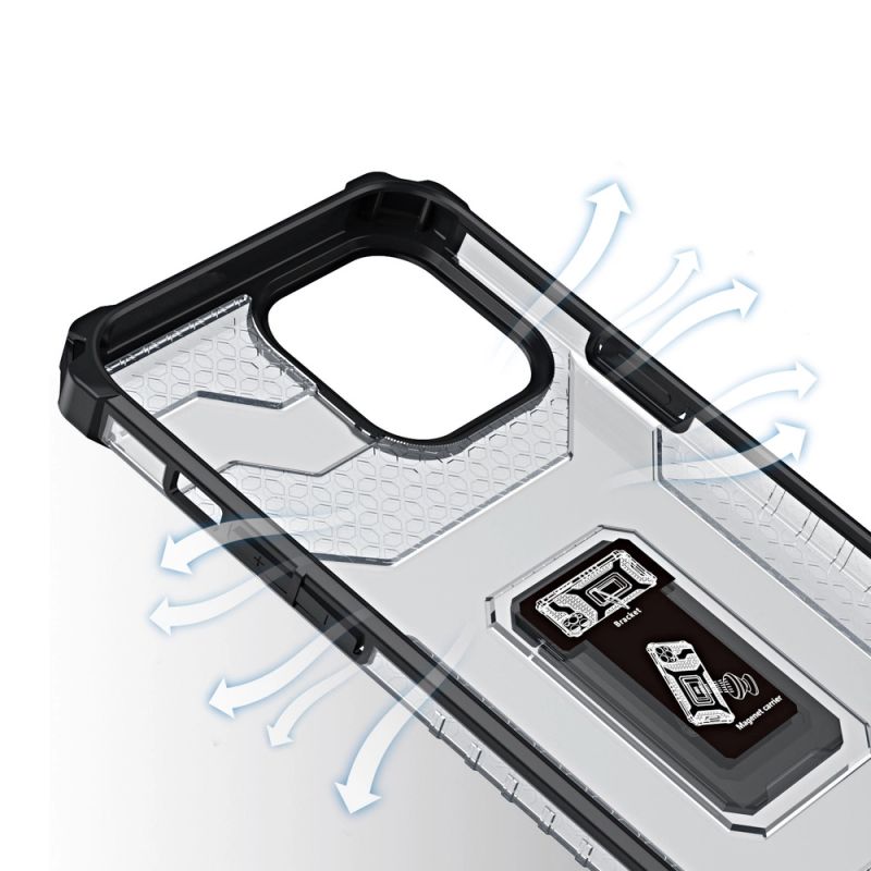 5. Crystal Ring Case robuste Kickstand TPU/PC Panzer Handyhülle Hard Case für iPhone 13 Pro grün