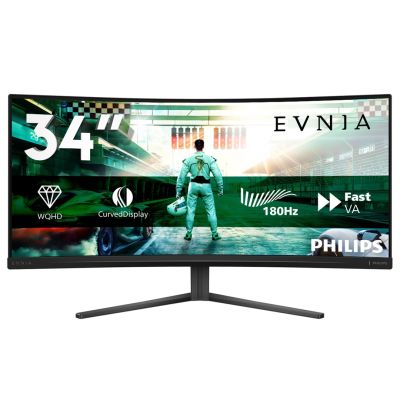 46. Philips Evnia 34M2C3500L/00 Computermonitor 86,4 cm (34") 3440 x 1440 px Wide Quad HD LCD Schwarz