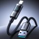3. Joyroom S-A16 Pro Prism Series 66W USB-A - USB-C Kabel mit Display 1,2m - Schwarz