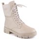 13. Rieker W RKR613 bequeme isolierte Lederstiefelette, beige
