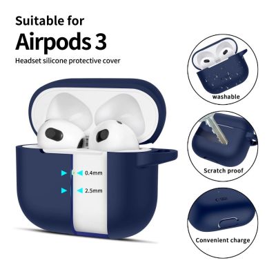 2. Tech-Protect Silikon-Hakenhülle für Apple AirPods 3 – Blau