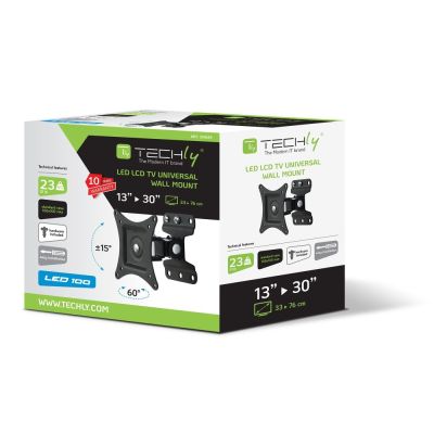 2. TECHLY TV-Wandhalterung LED/LCD 13-30 Zoll 23 kg