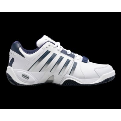 K-Swiss Herren-Sneaker ACCOMPLISH IV WEISS/PEACOAT/SILBER-M (07387-177-M)