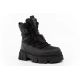 3. Lee Cooper Damen-Winterstiefel, schwarz, gefüttert, Stiefeletten mit Reißverschluss