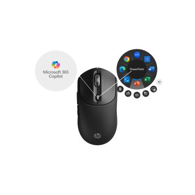 6. HP 700 Akku-Maus Schwarz, kabellos mit Batterie, schwarz, AZ7B0AA