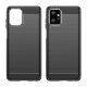 7. Carbon Case für Motorola Moto G Power 2023 flexible Silikon-Carbon-Hülle schwarz