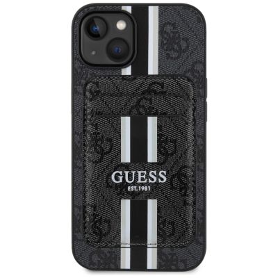 2. Guess 4G Stripes Case mit Magsafe Wallet für iPhone 15 Schwarz